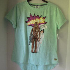 Star Wars Disney 45th Anniversary Shirt Chewbacca and Leia NWT